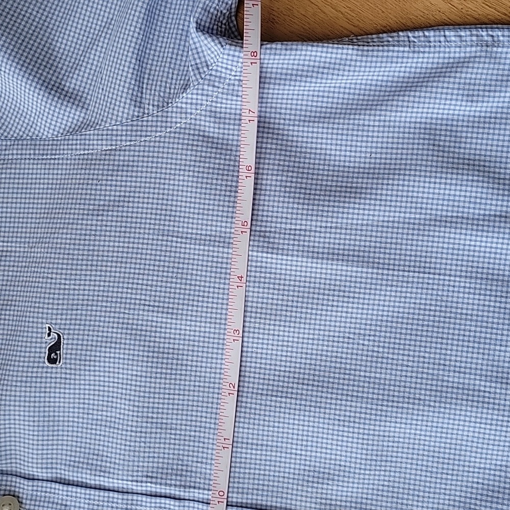 Vineyard Vines boys blue gingham shirt size M 12-14 - Picture 5 of 5